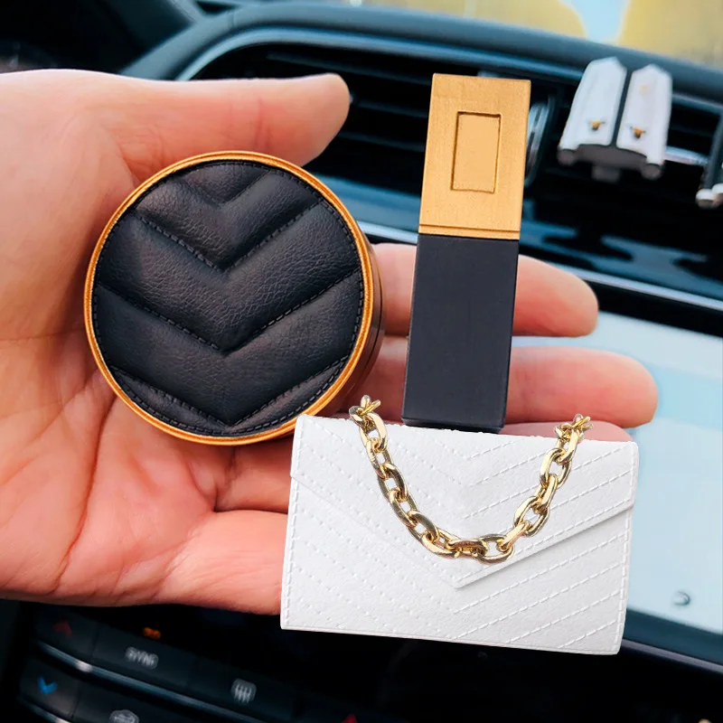 Creative Lipstick Bag Style Car Perfume Ornament Air Outlet Aromatherapy Fragrance Decoration Accessories Interior for Woman New