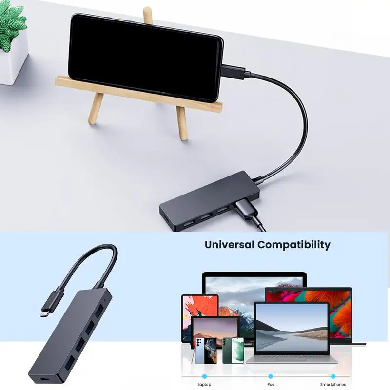 High Speed 4 Ports USB Hub 3,0 Adapter Expander Multi USB Splitter Mehrfach Extender für PC Laptop