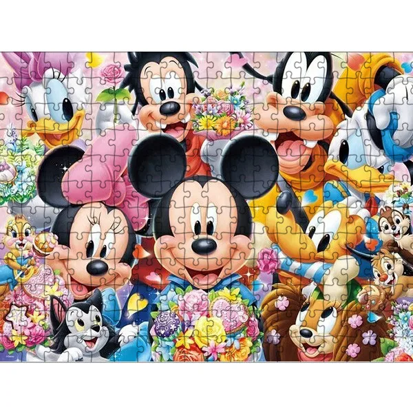 Puzzle Disney tureMouse pour enfants et adultes, personnages de dessins animés, jouets éducatifs, jeu de décompression, 300 pièces, 500/1000 pièces