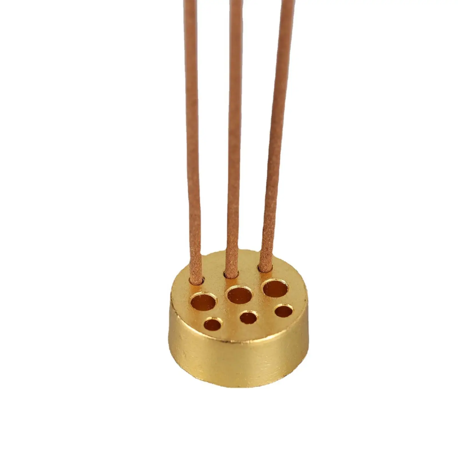Multi Hole Incense Holder Zinc Alloy Stand Exquisite Fragrance Burner for Indoor Outdoor Yoga Reading Room