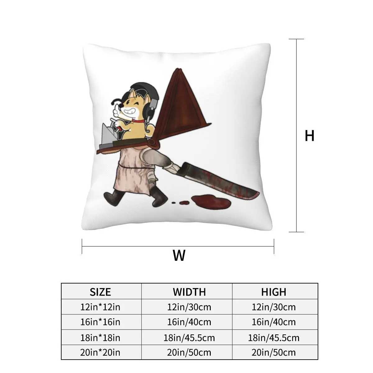 Silent Hill 2 True Ending Square Pillowcase Pillow Cover Cushion Zip Decorative Comfort Throw Pillow for Home Bedroom