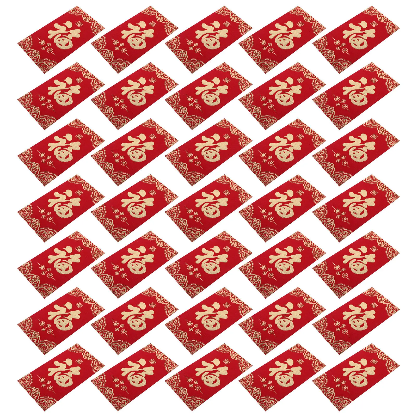 

60Pcs Year of The Horse Red Envelopes Chinese New Year Traditional Fu Character Lucky Money Packets Lunar Festival