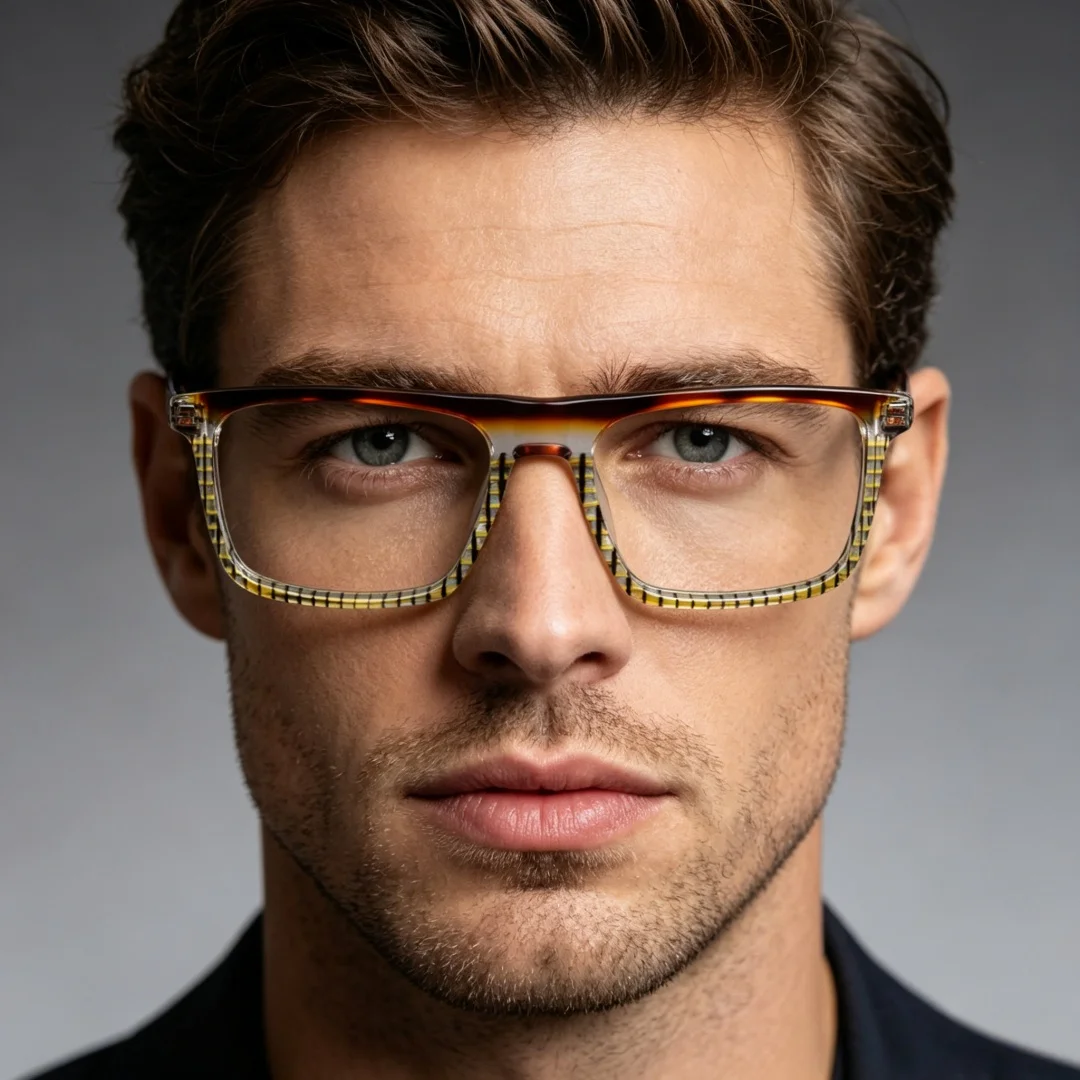Fashion Colorful Rectangular Acetate Reading Glasses Men Wonmen Eyeglasses Frames Fashion Prescription Daily Wear Eyewear