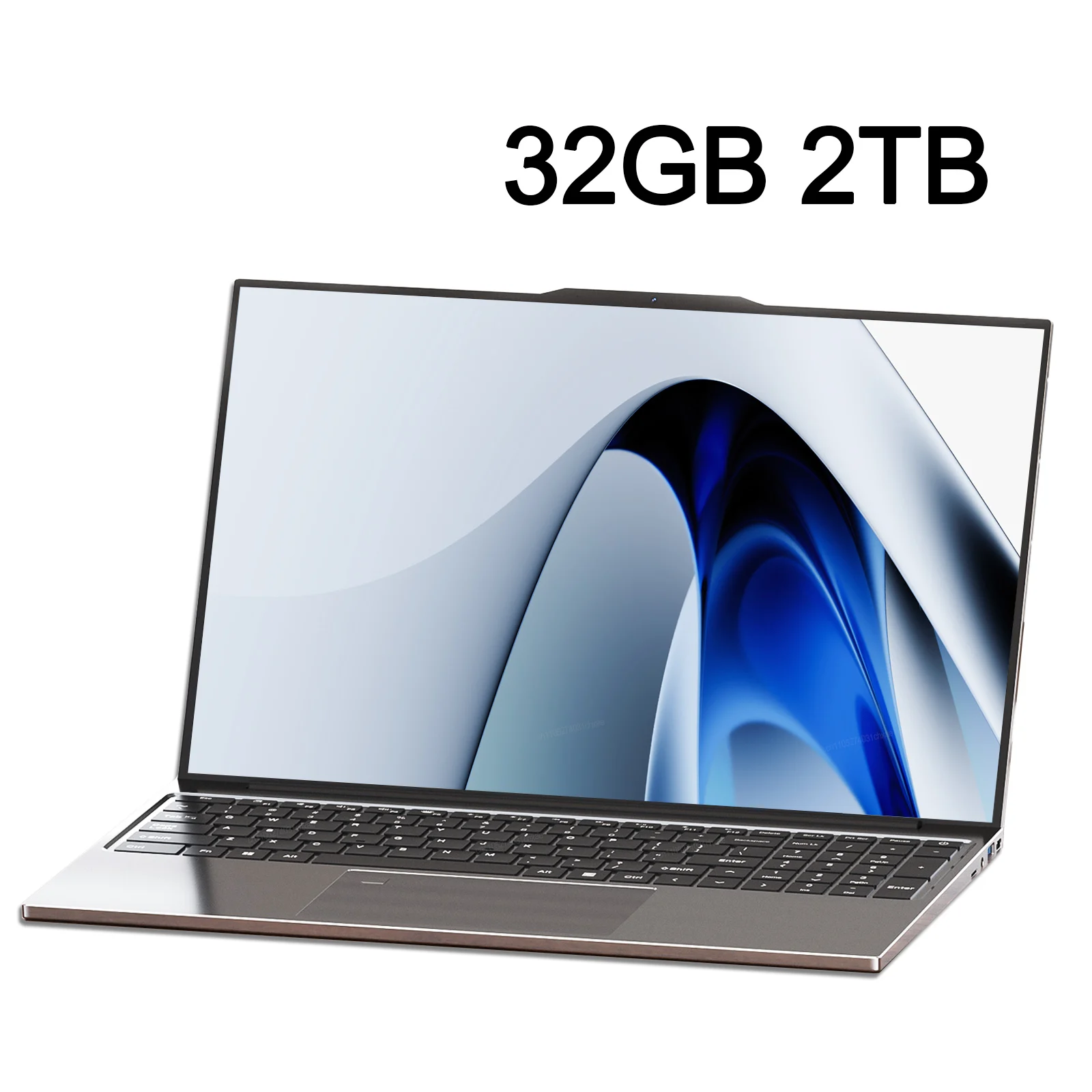 HOT 15.6 "Draagbare Laptop 32GB RAM 2TB SSD Intel Core i7-6500U Windows 11 Notebook Gamer 1920*1080 Display Kantoor Studie Computer