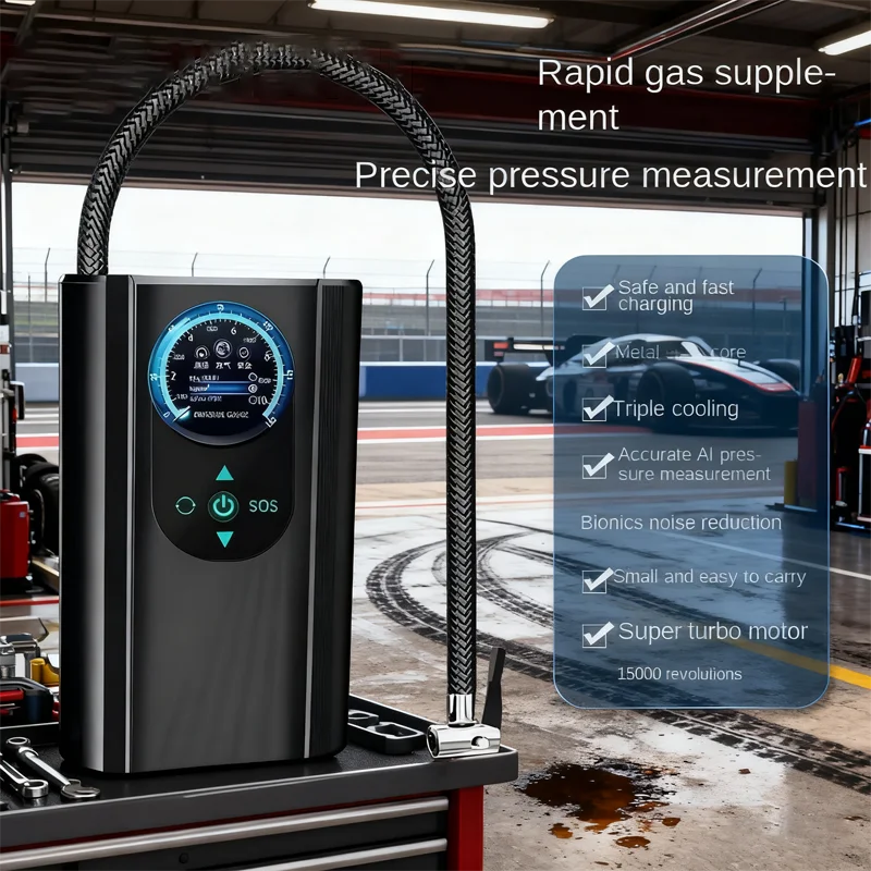 Lenovo Mini Air Pump Digital Tire Inflator Car Portable Air Compressor Pump for Auto Car Motorcycle Bicycle Inflatable New style