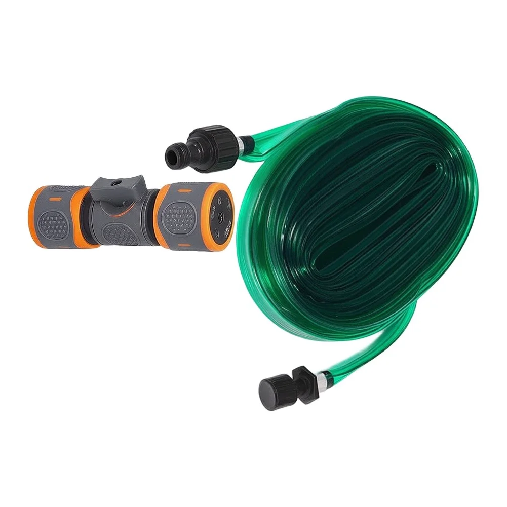 Water Permeable PVC Hose for Outdoor Lawn Sprinkler System For garden Greening and Cooling 22.5m 30m Green Tape