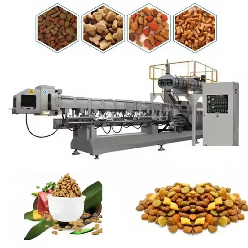 Robust Stainless Steel Low Maintenance Dry Pet Dog Food Feed Production Pet Dog Food Extruder Making Machine