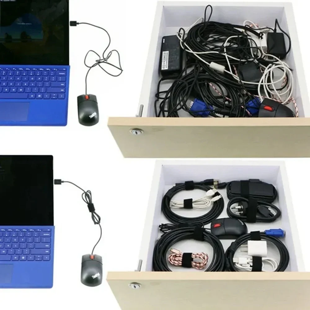 1.5 Meter/Rol Nylon Kabelbinders Power Wire Loop Tape Multifunctionele Nylon Banden Sluiting Herbruikbare Zelfklevende Tape