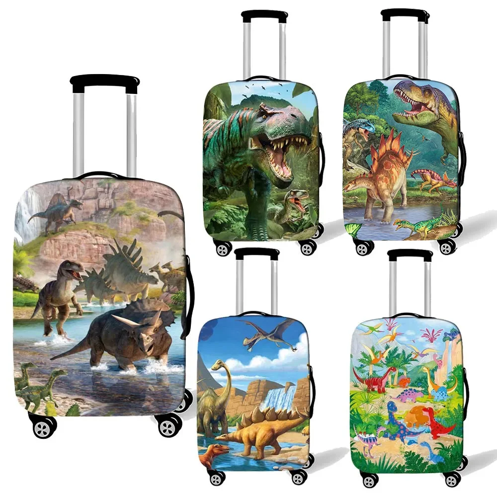 Ancient Reptiles Animal Dinosaur Luggage Cover Elastic Suitcase Protective Covers for Travel  Anti-dust Trolley Baggage Covers