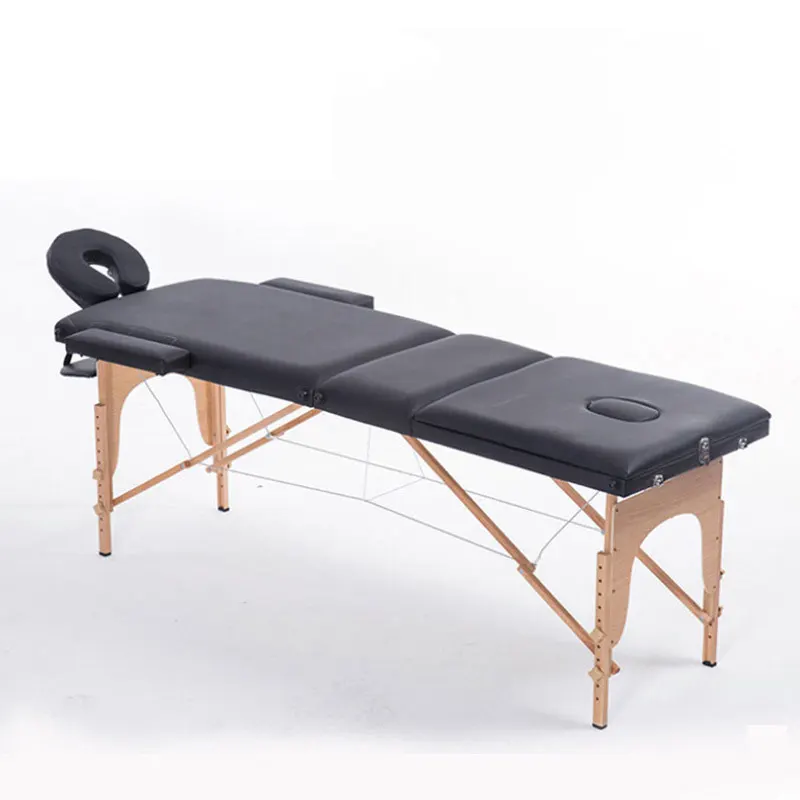 

New 3 Sections Foldable Beauty Spa Hospital Diagnosis Table Portable Tattoos Massage Bed & Table