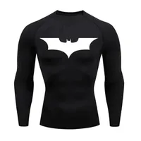 Top Long Sleeve Sports Shirt Running Men T-shirt Fitness Short T-shirt WorkOut Gym Tights Muscle Shirt Compression MMA Clothing