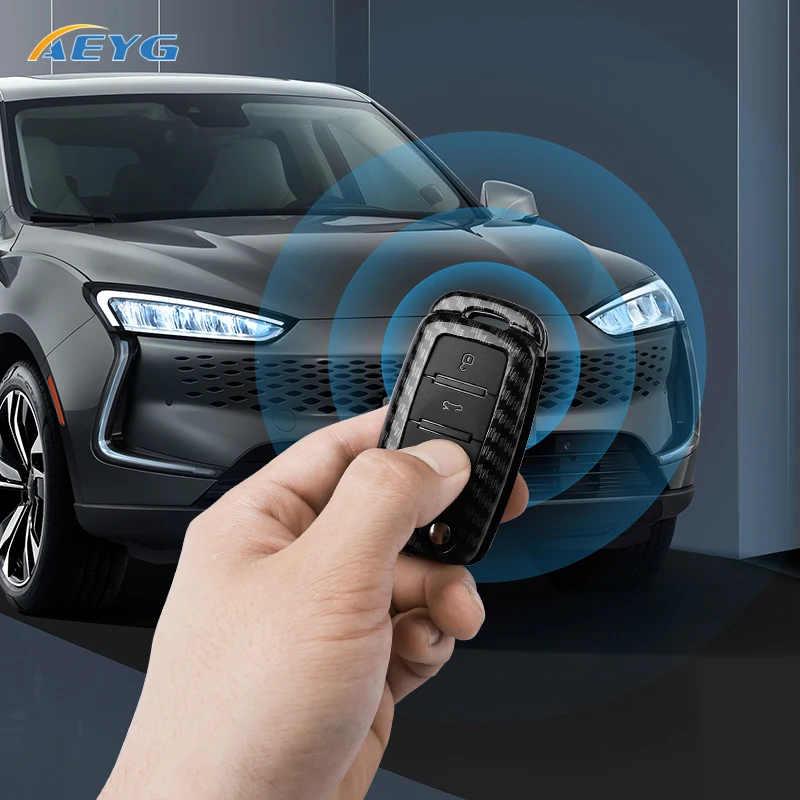 ABS Carbon Fiber Car Key Case Cover For VW Volkswagen Amarok Polo Golf 4 5 6 MK4 Bora Jetta Altea Alhambra Passat B5 B6 B7