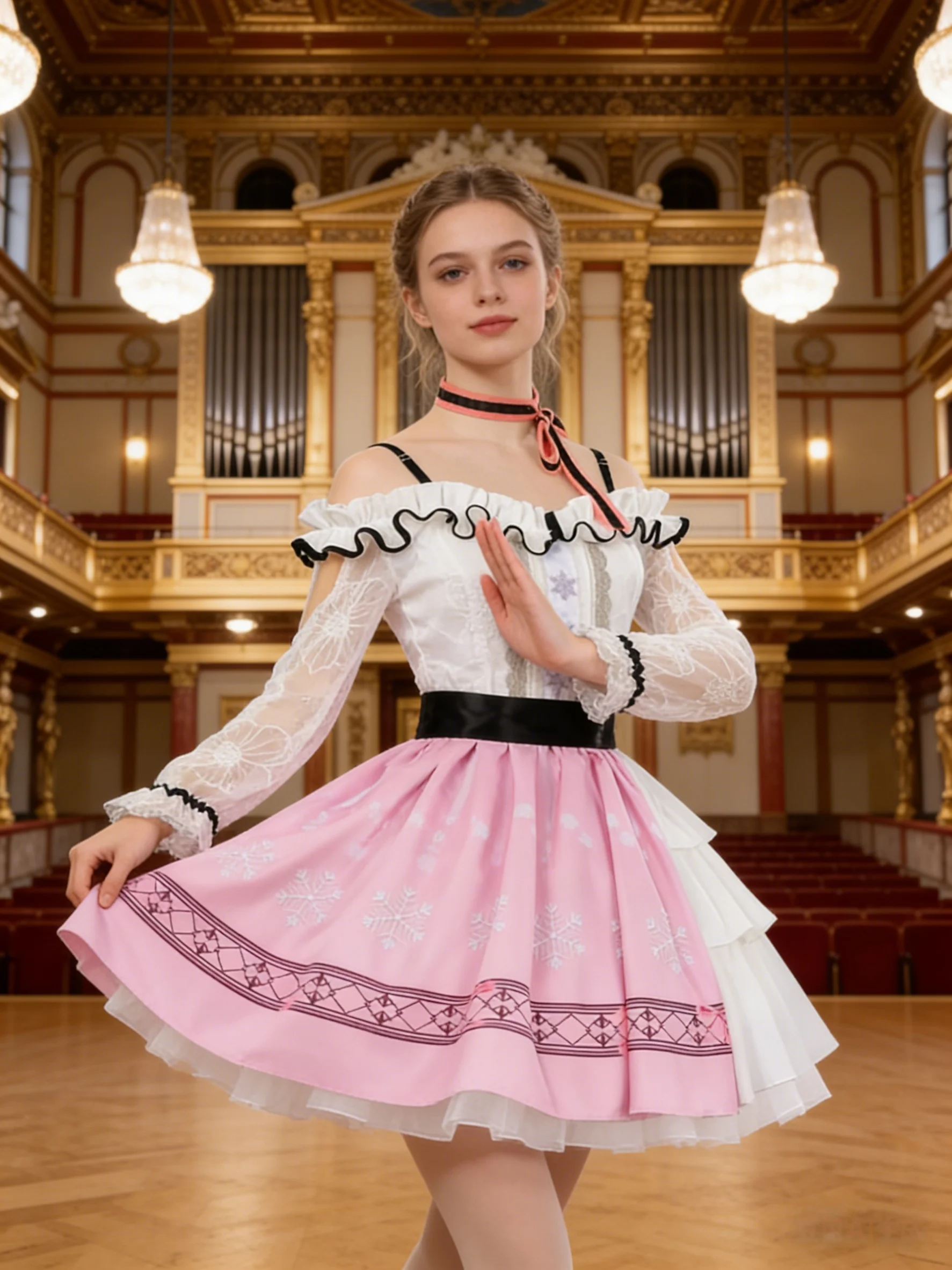 

Infinity Nikki Cosplay Costume Pink Dress Lolita Skirt Kawaii Outfit Women Girls Comic Con Suit Halloween Party Suit