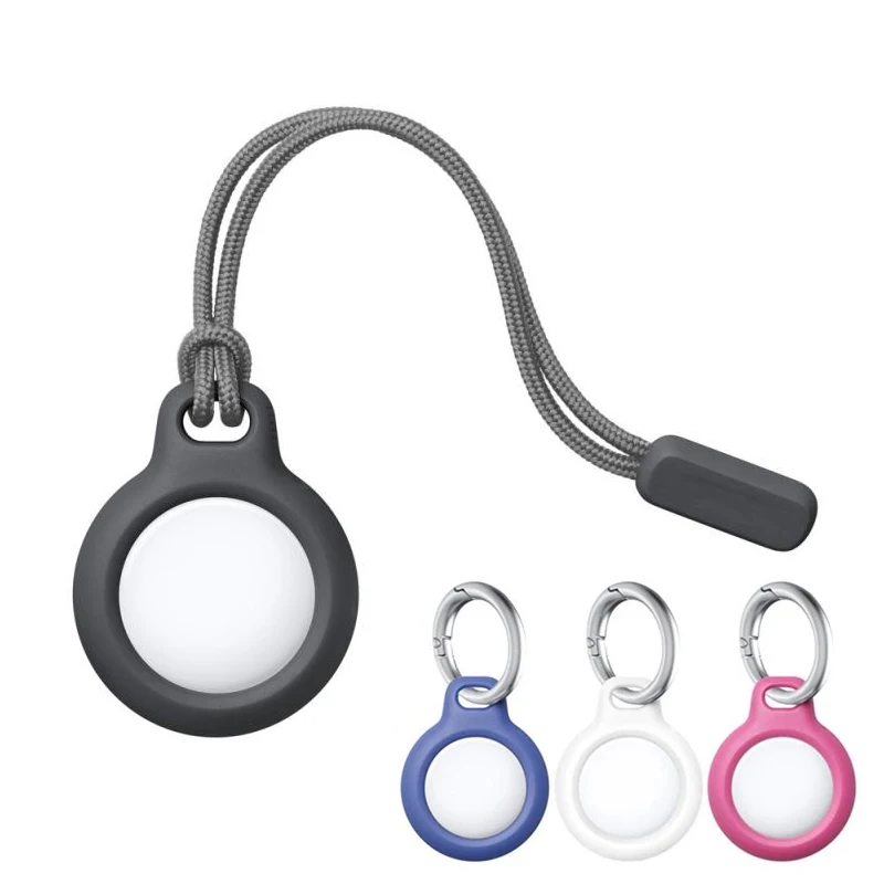 

Чехол для устройства слежения Apple AirTag, анти-потерянный локатор для слежения за собаками, Airtags, жидкий силиконовый портативный брелок для Air Tags, чехол