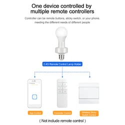 Gniazdo inteligentna żarówka E27 inteligentna żarówka uchwyt żarówki obsługuje aplikacja eWeLink sterowanie inteligentne życie podświetlana podstawa Bluetooth-kompatybilny