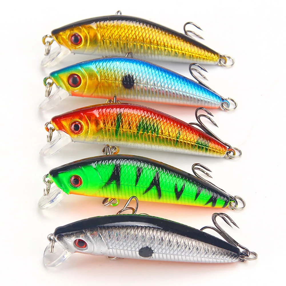 1PC Lifelike Lure Bait Artificial Fishing Lures Swimbait Hard Bait Freshwater Saltwater Fishing Gear for Bass Trout Perch 7cm 8g