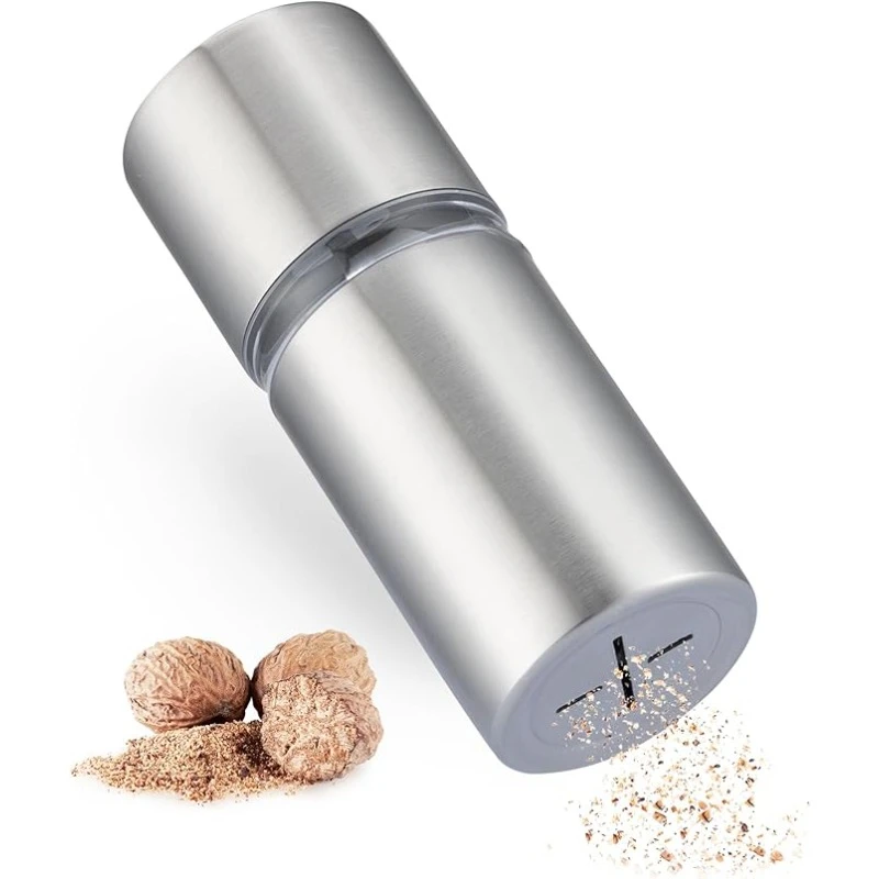 

Nutmeg Mill Grater Metal Grinding Nut And Hard Spice Hand Operated Manual Grinding Machine Crushers Kitchen Tool Accessories