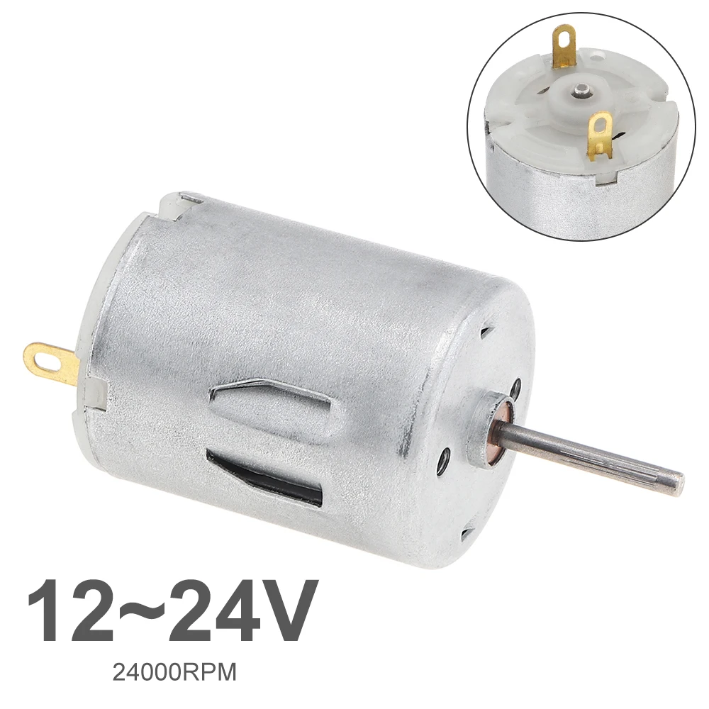 

R280 DC Motor 12-24V 24000RPM High Speed Micro DC Motor for DIY Toys Mini Fans Juicer Water Pump Beauty Instrument