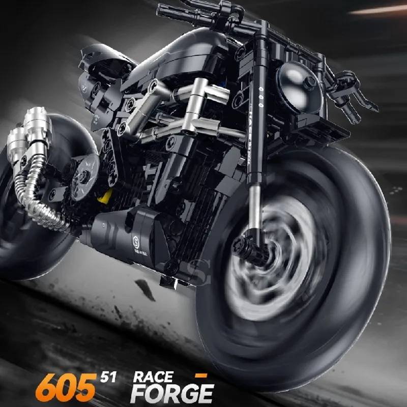 

Конструктор 1:8 XDiavels Classic City Racing Motorcycle, набор MOC, модель мотоцикла Desertx, игрушка, подарок для взрослых, 538 деталей