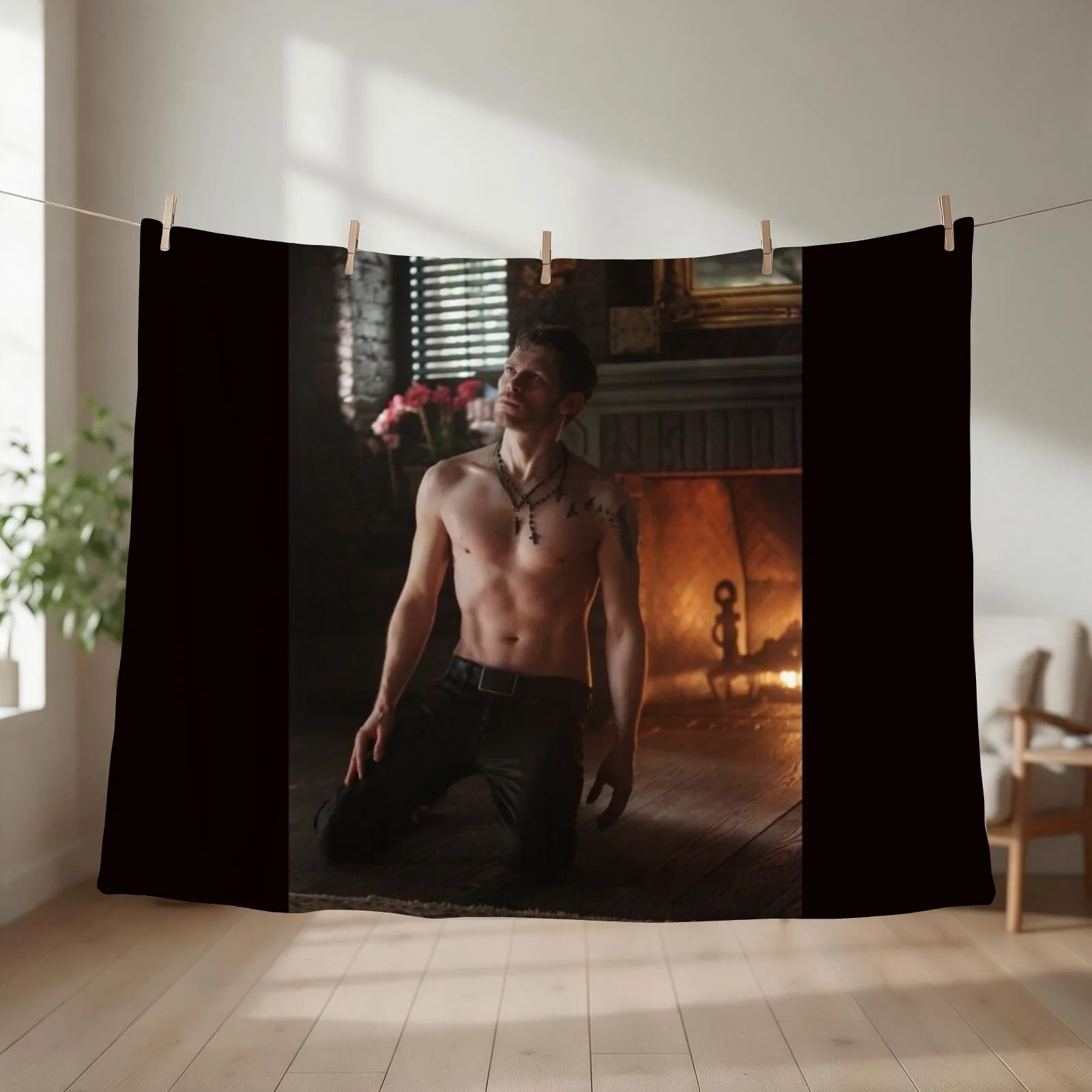 klaus mikaelson Throw Blanket Vintage Quilt heavy to sleep Soft Beds Blankets