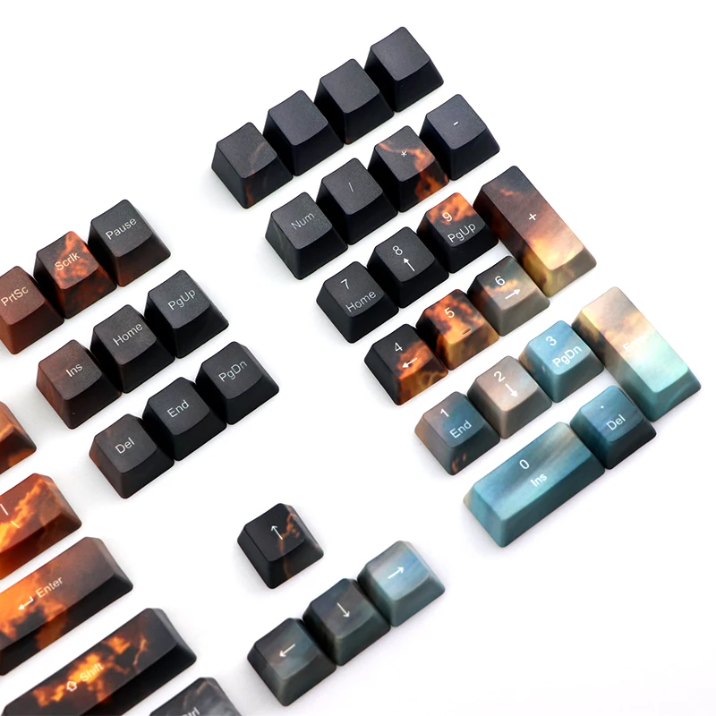 Trek theme five-sided sublimation process 110-key OEM height keycap