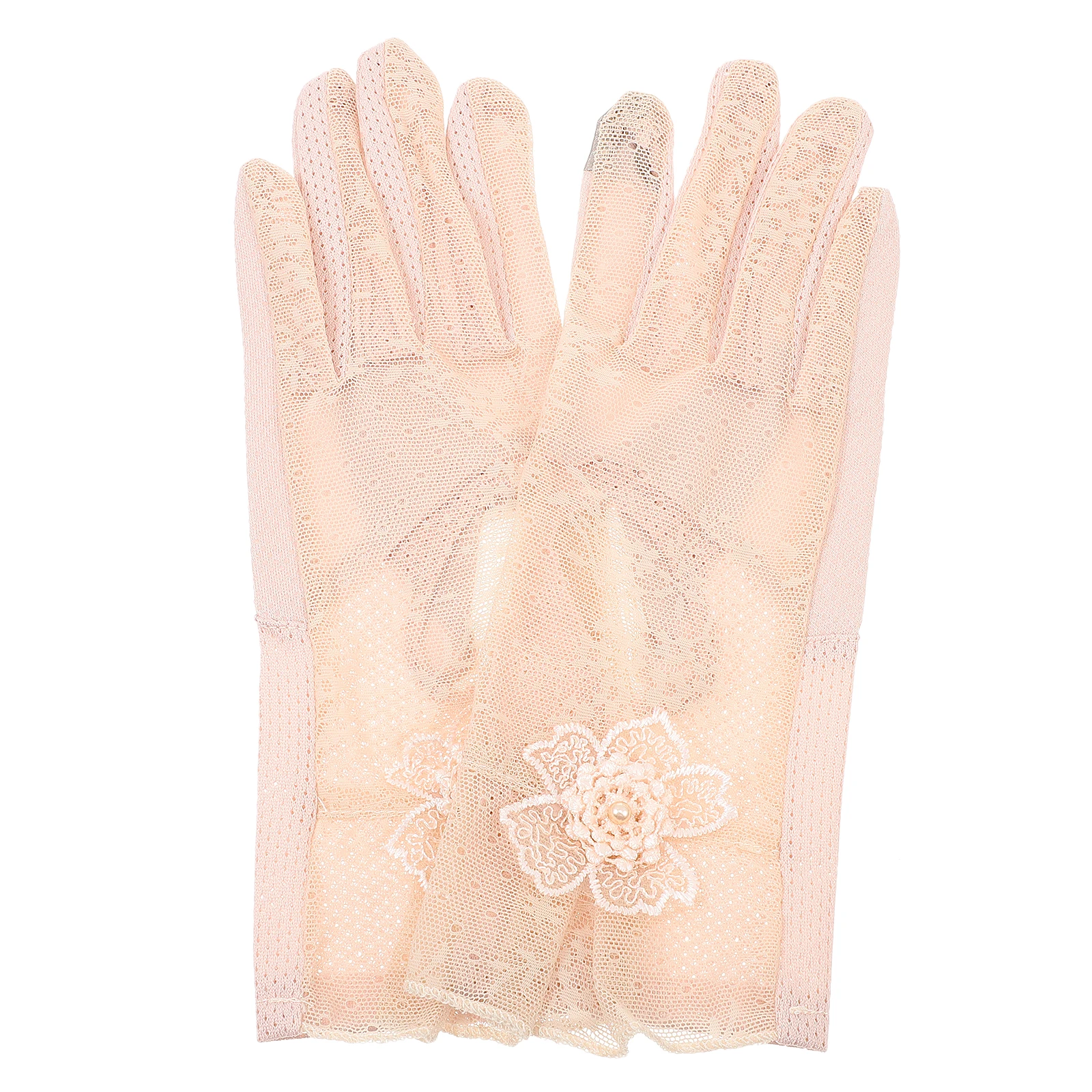 

Ice Silk Gloves Sun Protection Touch Screen Summer Riding Sheer Lightweight UV Women Driving Cycling Commuting Gloves