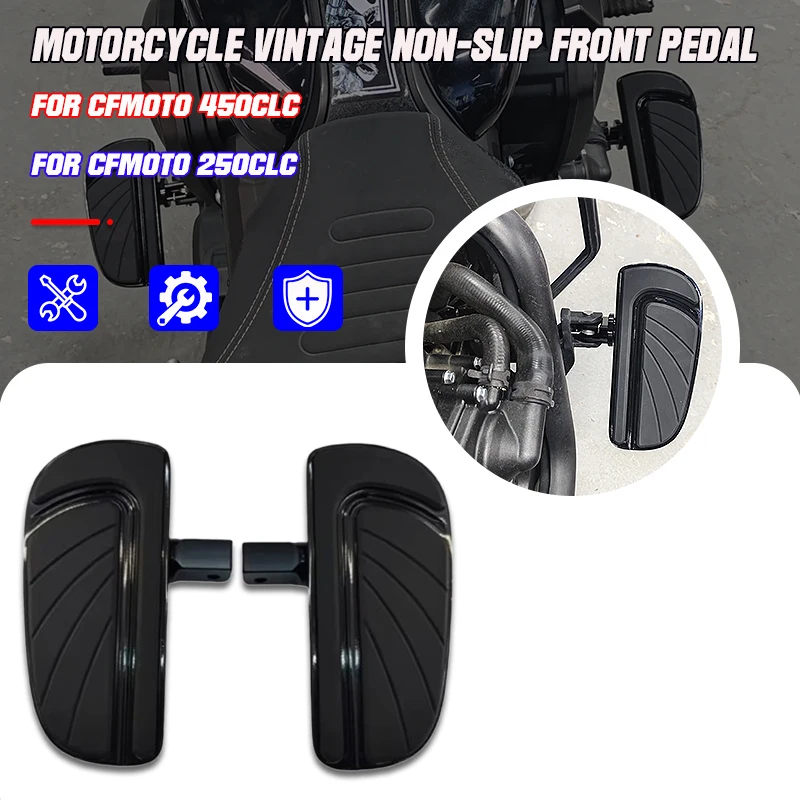 

Для Cfmoto 450clc 250clc 450CLC 250CLC новые мотоциклы увеличенная и расширенная педаль в стиле ретро противоскользящая передняя педаль комплекты аксессуаров