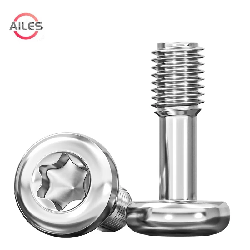 

304 Stainless Steel M3 M4 M5 M6 M8 Pan Torx Head Non Anti Loosening Screws Six Lobe Half Tooth Bolts with Free Key