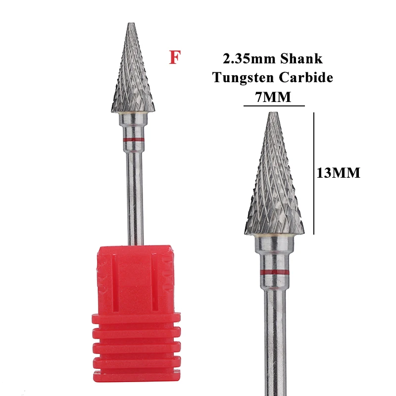 تلميح التنغستن كربيد مسمار لقمة ثقب الكهربائية مانيكير قواطع المطحنة مثقاب الخشب ملحق لمسمار هلام مزيل طلاء الأظافر أدوات الأظافر #4