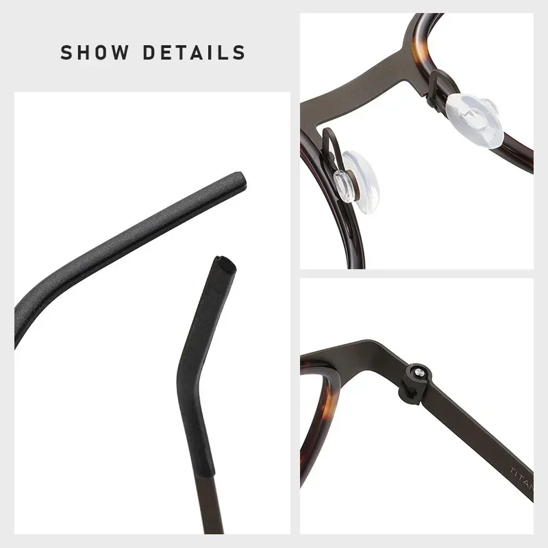 

Pure Myopia Retro SquareUltralight Titanium Vintage Male Female Vintage Style Prescription Glasses Optical Eyewear Frame Unisex