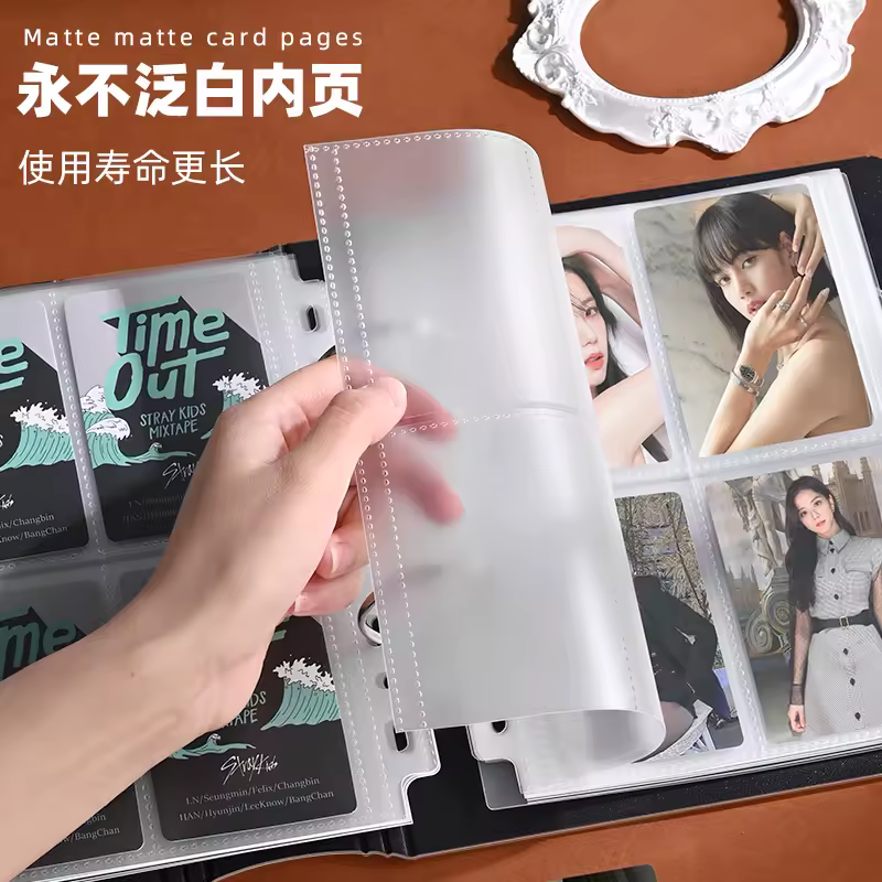 SINGBA 10pcs Clear Sheets Sleeve Acid free-No CPP loose-leaf Pages for A5/A4 Binder 4/ 9grid Pocket 3inch Photocard Protector - Image 6