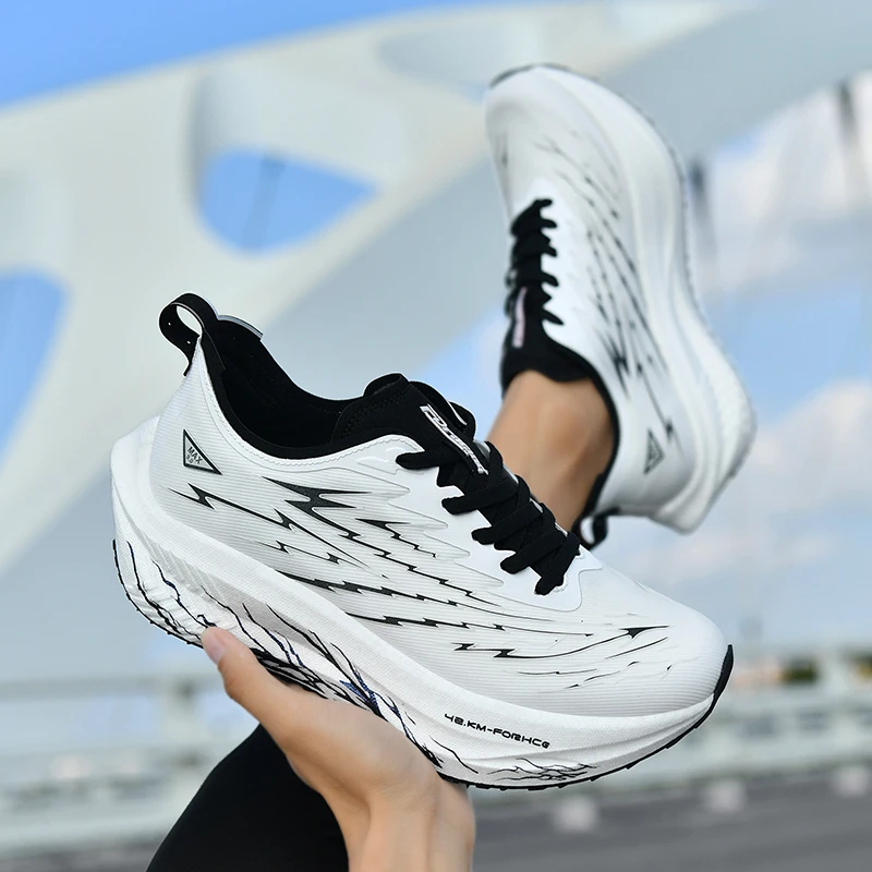 

Sapatos Sports Shoes for Men&Women, Running Sneakers,Carbon Plate,Male Marathon Racing, Shock-absorbing, Athletics Training Shoe