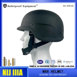 NIJIIIA-Casco balístico de corte alto M88 PASGT, certificado ISO, forro Premium, código de aramida, a prueba de balas, bala 3A, envío rápido