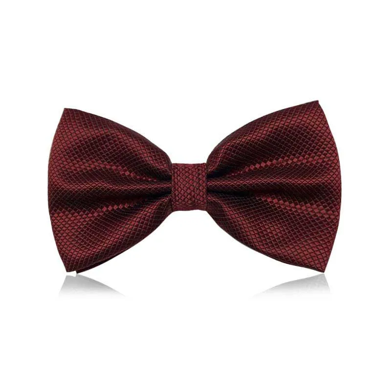 Mens Bowknot Butterfly Plaid Bowtie Bow Tie school Hot Cravat Adult Accessories Clip-on Women Quality MJ86