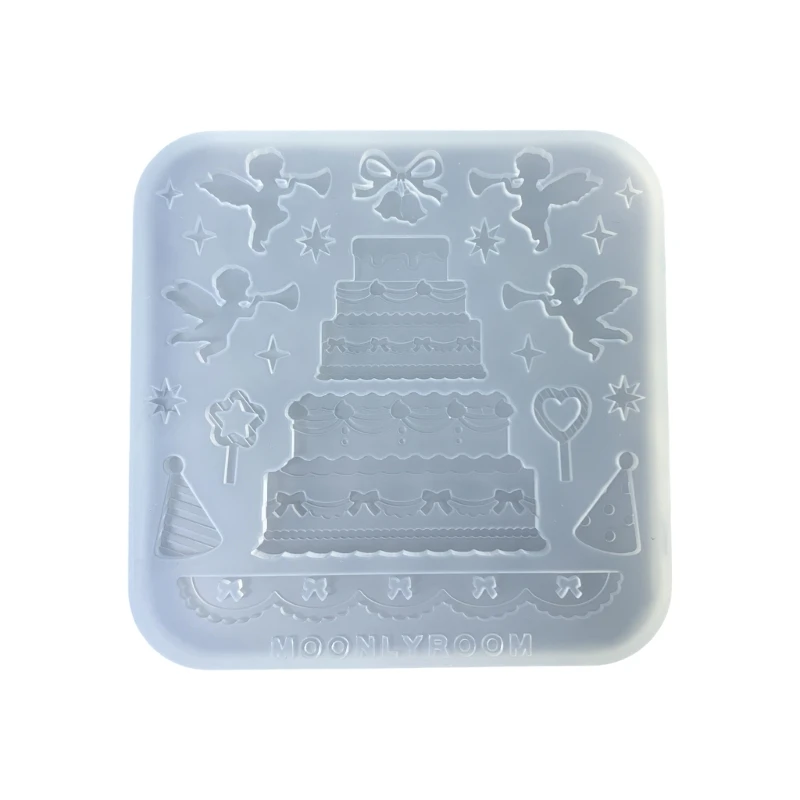 

Easy to Clean Silicone Mold Small Multilayer Cake Accessories Mould Elegant Jewelry Accessory Making Mould for Craftsmen