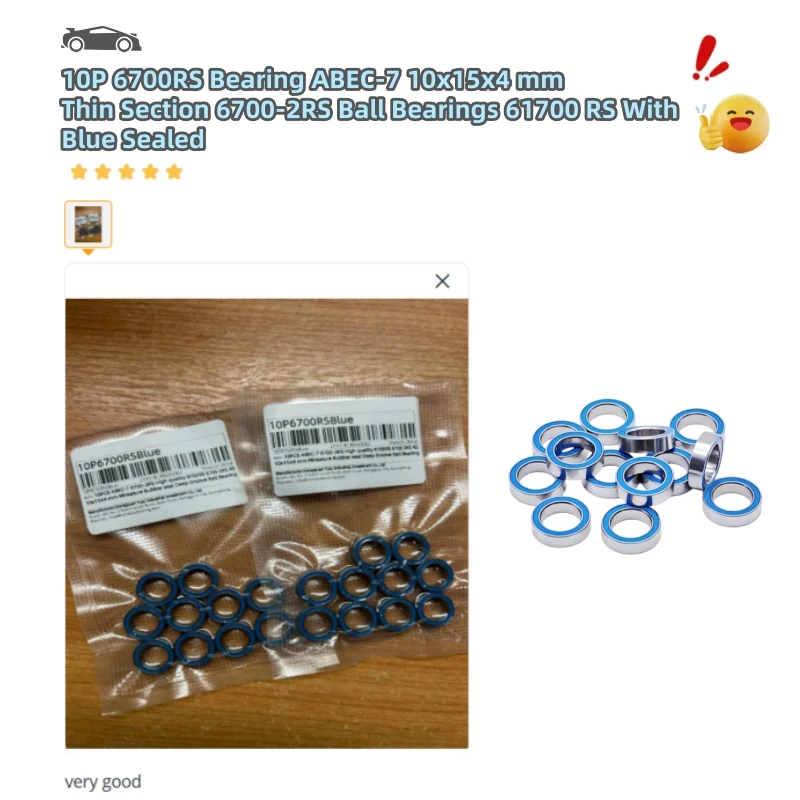 10 Stück MR128RS 8X12X3,5 608RS 8x22x7 686RS 6x13x5 688RS 8x16x5 Lager ABEC-7 Miniaturlager mit blauer Dichtung für RC-Autos – Detail 8