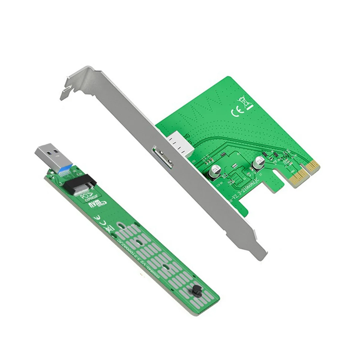 

M.2 NVMe to PCI-E X1 External Adapter Card PCIE Adapter Card Desktop Accelerator Board Converter Expansion Card