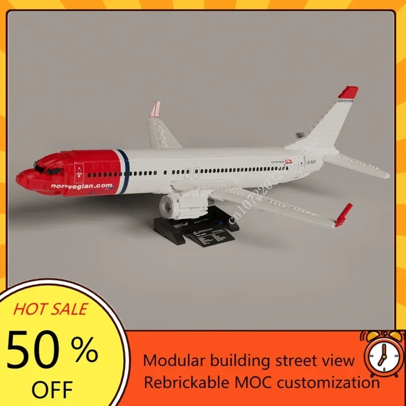 2128PCS 스케일 1:51 MOC 사용자 정의 퍼즐 델타 B737 비행기 보잉 에어 버스 모델 건축 교육 조립 모델 장난감 선물