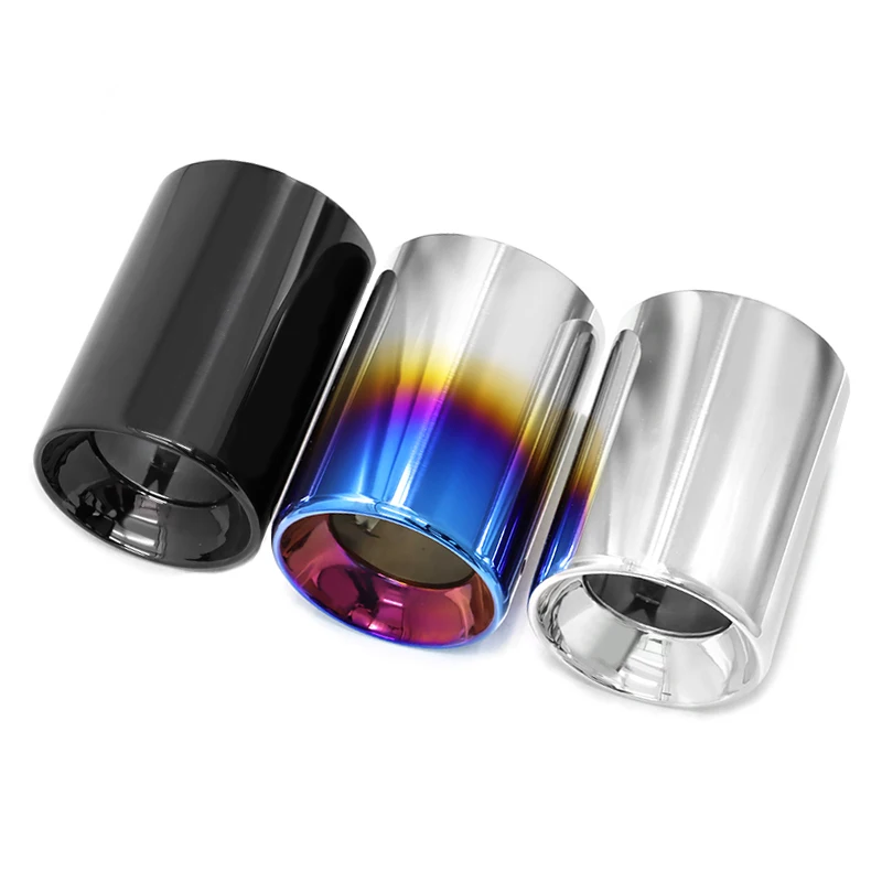 

2 шт. слот выхлопного наконечника для BMW X1 F48 2016-2021 304 из нержавеющей стали, автомобильная выхлопная труба, украшение, накладки на выхлопную трубу