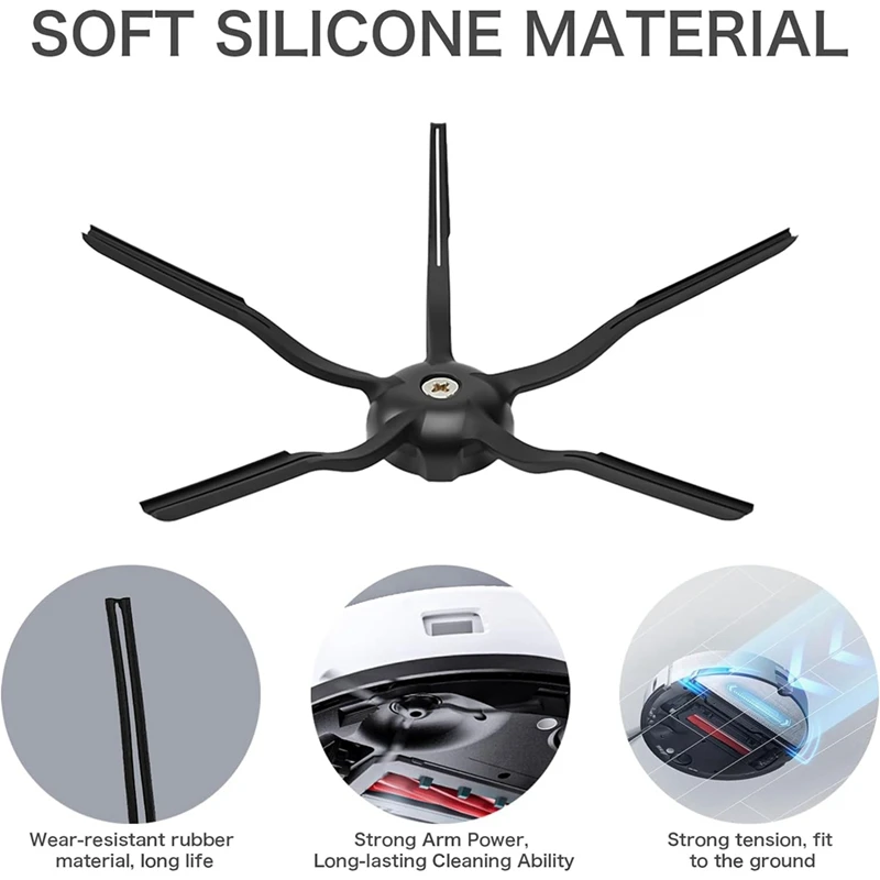 AB43-For S7 / S7 Plus S7+ / S7 Maxv Ultra / S7 Maxv / T7s جهاز آلي لتنظيف الأتربة / T7s / T7s Plus مرشحات الفرشاة الجانبية الرئيسية المماسح