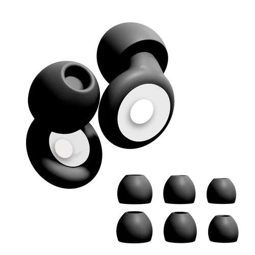 Imagen 2 del producto Tapones para los oídos de silicona reutilizables: cancelación de ruido, protección auditiva de alta fidelidad para dormir, nadar, viajar y conciertos