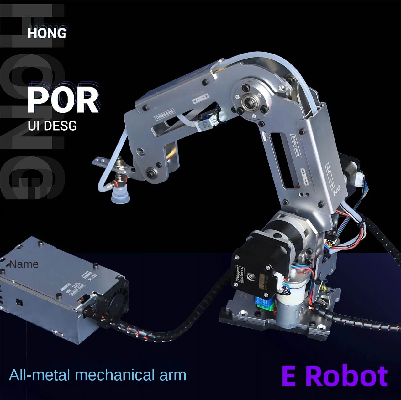 Brazo robótico multieje, manipulador de Metal paso a paso Industrial para Robot Arduino 2560, Kit DIY con ventosa/garra de Motor paso a paso