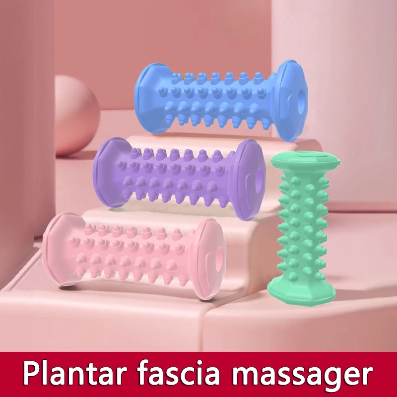 Rodillo de masaje para aliviar la fascitis Plantar y el dolor del arco del pie, masajeador de reflexología para espalda, pierna, mano, relajación muscular caliente