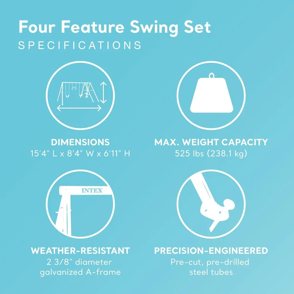 Robustes Schaukelset mit Hinterhoffunktion