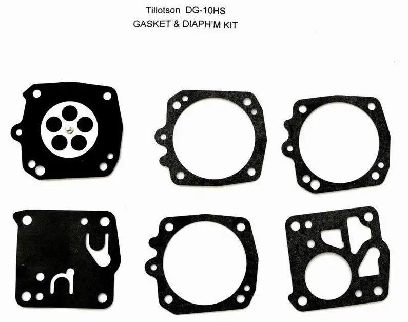 Kit de Reparación de Carburador con 10 Piezas de Diafragma y Junta Tillotson DG-10HS K650 K700 K850 K1200