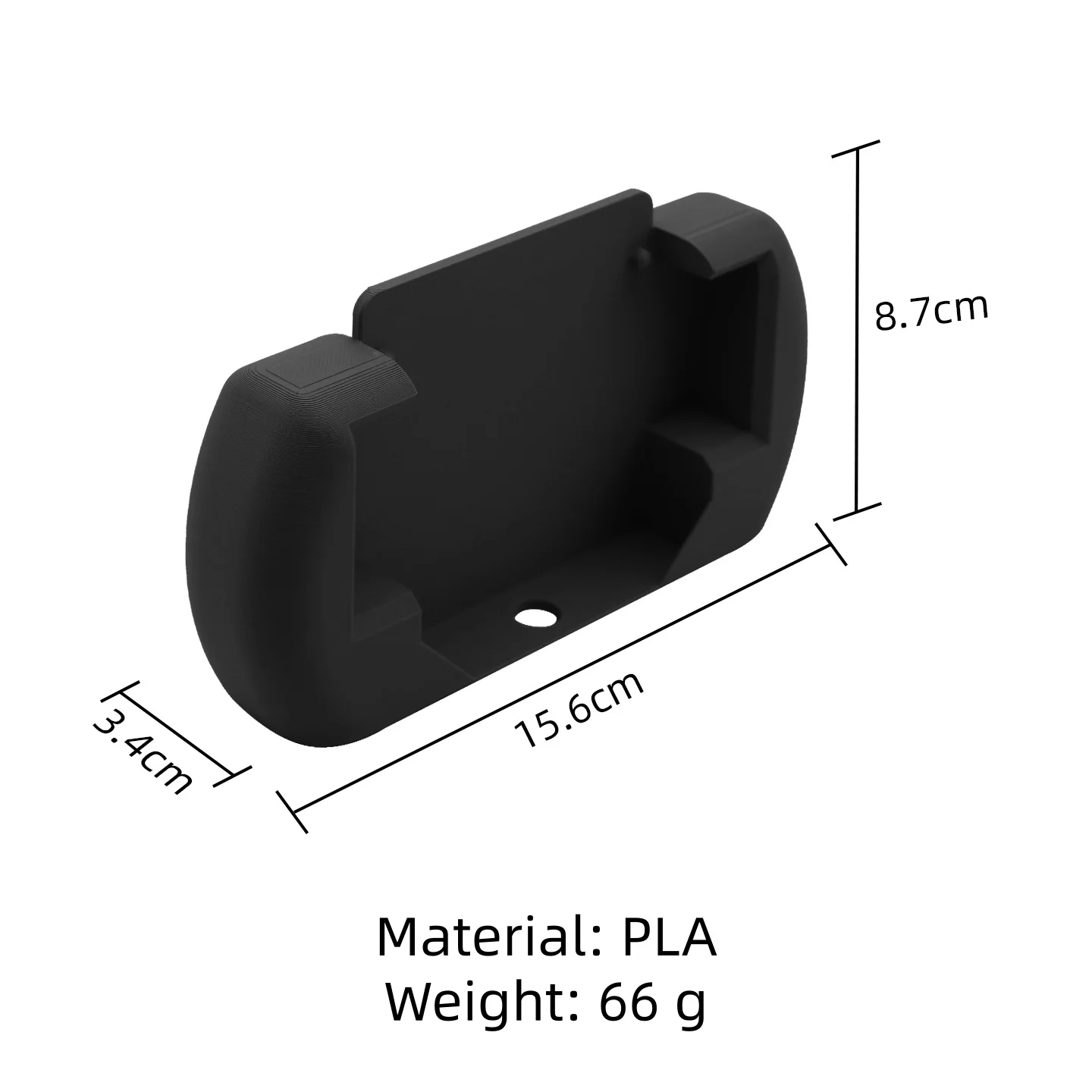 Ergonomic Non-Slip Grip Cover Case for Anbernic RG34XXSP, Modified Grip Handle Protective Shell Enhance Hand Feel Gamepad Holder