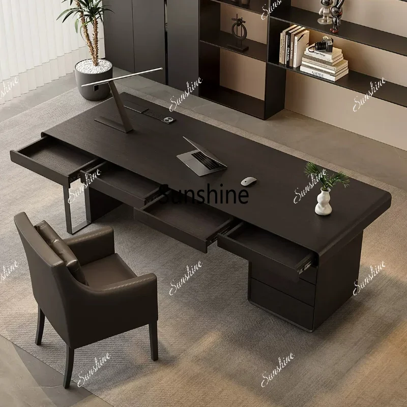 Light luxury boss desk study living room computer desk workbenchTJ