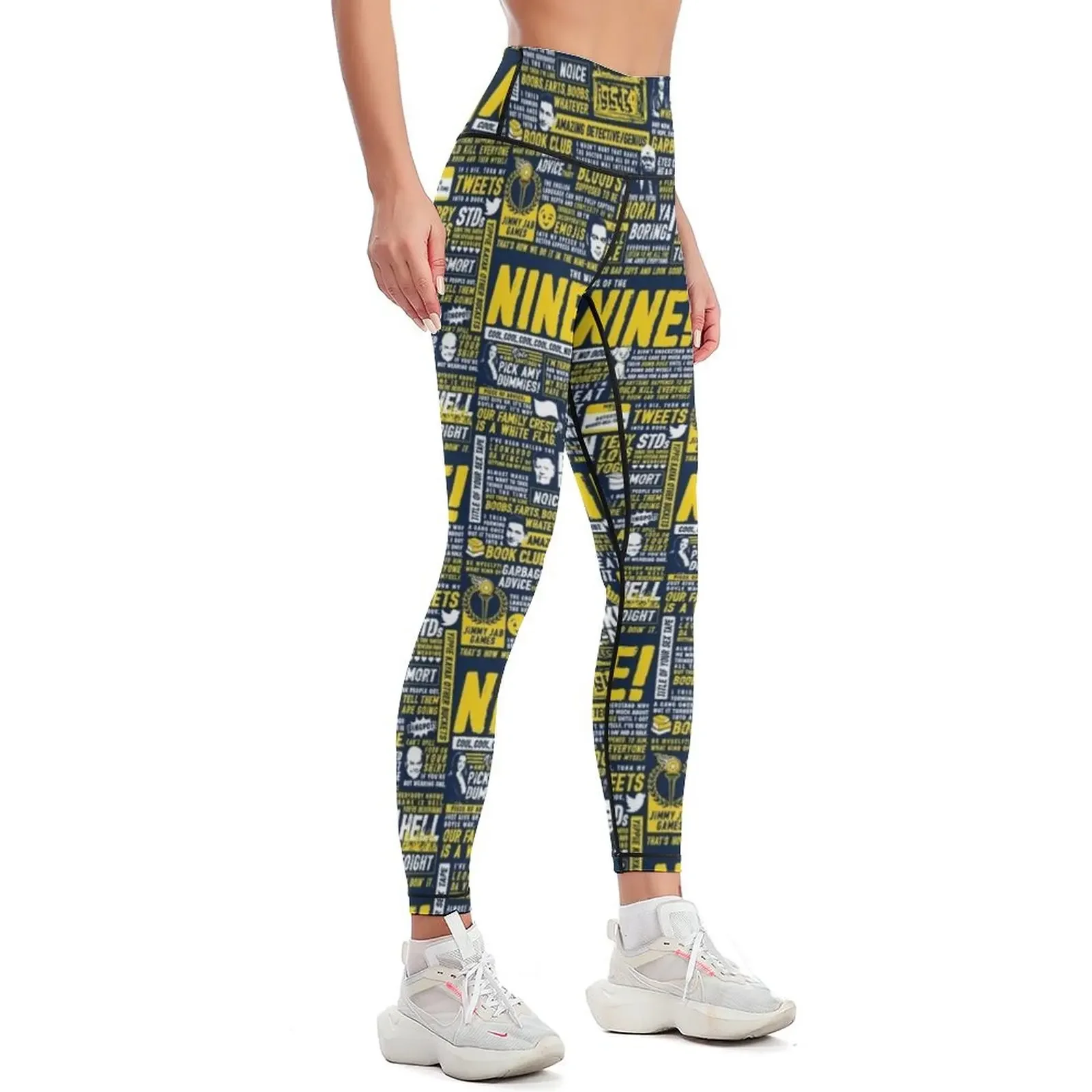 Wise Words of the Nine-Nine Leggings Women's sports gym's clothing Leginsy push up Womens Leggings