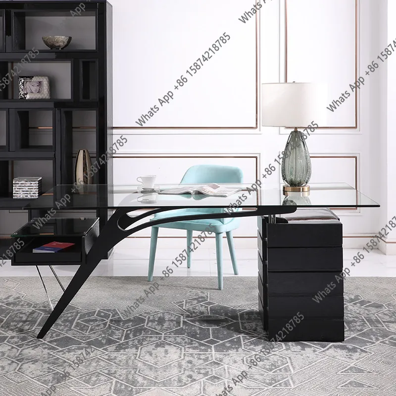 industrial style Nordic simple fashion solid wood shape desk high-end creative desk  personalized designer office desk