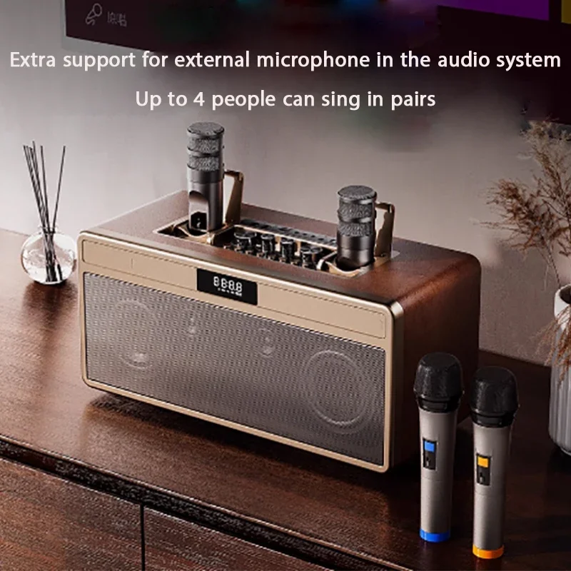 

Surround Sound Home Theater Set Wireless Microphone HIFI Highresolution Bluetooth Speaker TV Home Singing Sound Allinone Machine